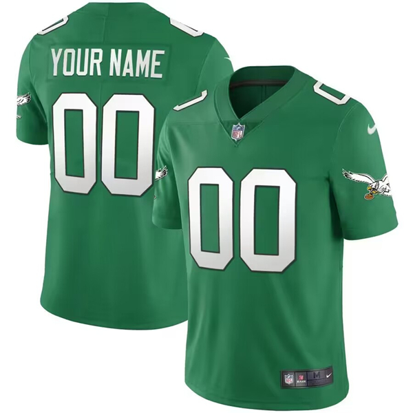 Men's Philadelphia Eagles ACTIVE PLAYER Custom Green Vapor Untouchable Limited Stitched Jersey Men's Philadelphia Eagles ACTIVE PLAYER Custom Green Vapor Untouchable Limited Stitched Jersey